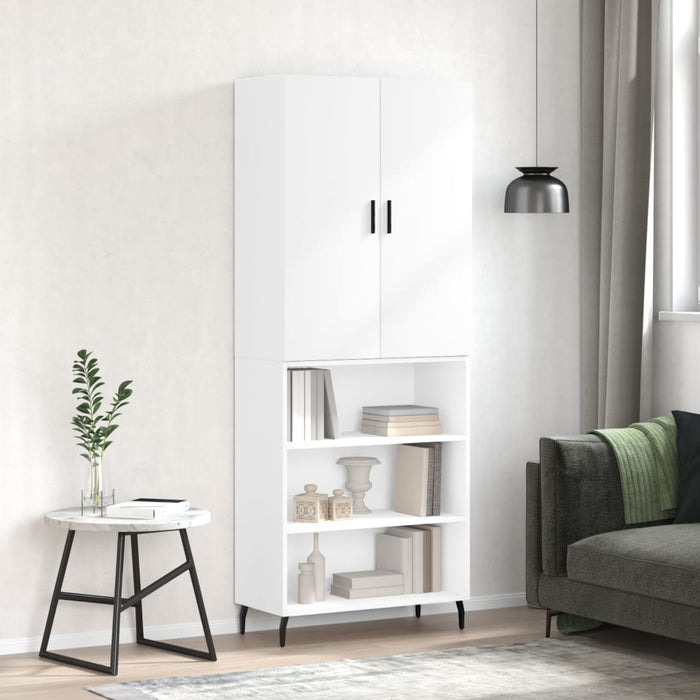 vidaXL Highboard White 69.5x34x180 cm Engineered Wood