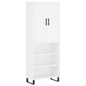 vidaXL Highboard White 69.5x34x180 cm Engineered Wood