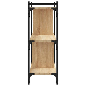 vidaXL Bookcase 3-Tier Sonoma Oak 76x32x88 cm Engineered Wood