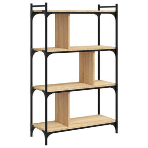 vidaXL Bookcase 4-Tier Sonoma Oak 76x32x123 cm Engineered Wood