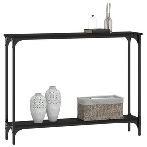 vidaXL Console Table Black 100x22.5x75 cm Engineered Wood