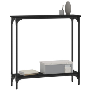 vidaXL Console Table Black 75x22.5x75 cm Engineered Wood