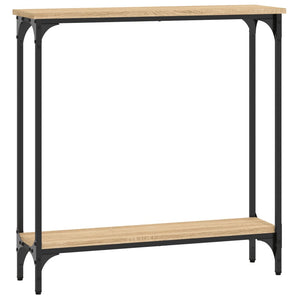 vidaXL Console Table Sonoma Oak 75x22.5x75 cm Engineered Wood