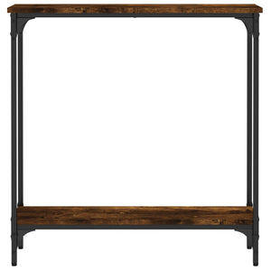 vidaXL Console Table Smoked Oak 75x22.5x75 cm Engineered Wood