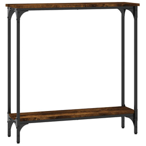 vidaXL Console Table Smoked Oak 75x22.5x75 cm Engineered Wood