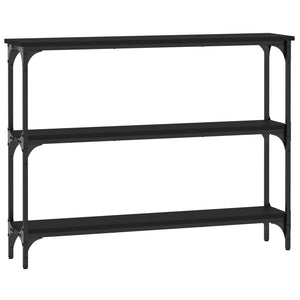 vidaXL Console Table Black 100x22.5x75 cm Engineered Wood