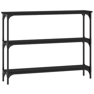 vidaXL Console Table Black 100x22.5x75 cm Engineered Wood