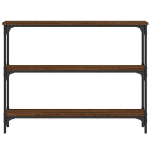 vidaXL Console Table Brown Oak 100x22.5x75 cm Engineered Wood