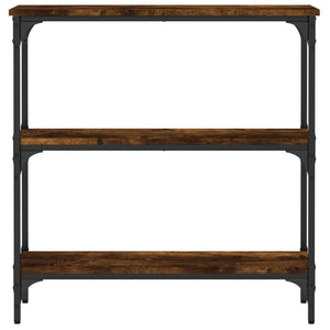 vidaXL Console Table Smoked Oak 75x22.5x75 cm Engineered Wood