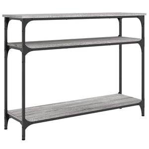 vidaXL Console Table Grey Sonoma 100x29x75 cm Engineered Wood