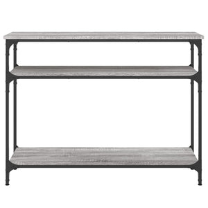 vidaXL Console Table Grey Sonoma 100x29x75 cm Engineered Wood