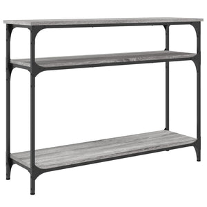 vidaXL Console Table Grey Sonoma 100x29x75 cm Engineered Wood