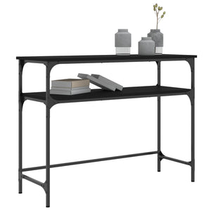 vidaXL Console Table Black 100x35.5x75 cm Engineered Wood