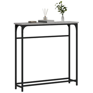 vidaXL Console Table Grey Sonoma 75x19.5x75 cm Engineered Wood