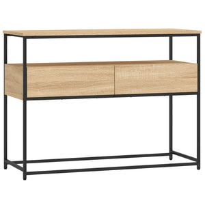 vidaXL Console Table Sonoma Oak 100x40x75 cm Engineered Wood