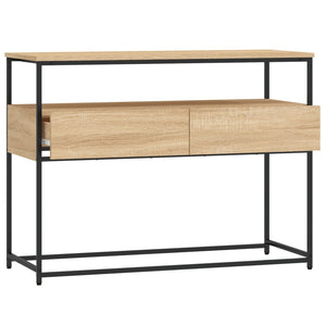 vidaXL Console Table Sonoma Oak 100x40x75 cm Engineered Wood