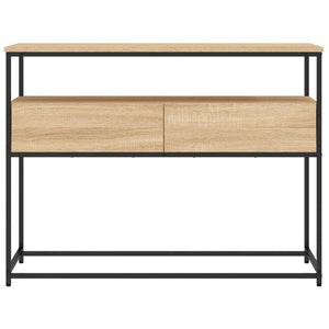 vidaXL Console Table Sonoma Oak 100x40x75 cm Engineered Wood