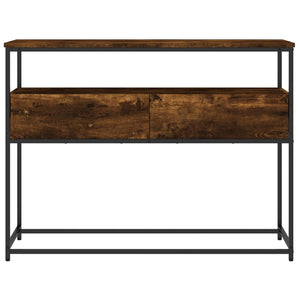 vidaXL Console Table Smoked Oak 100x40x75 cm Engineered Wood