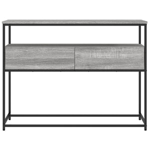 vidaXL Console Table Grey Sonoma 100x40x75 cm Engineered Wood