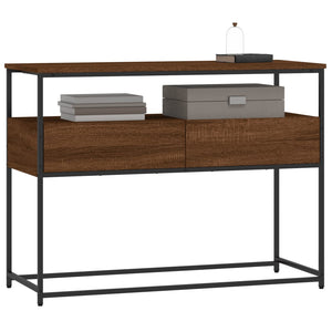 vidaXL Console Table Brown Oak 100x40x75 cm Engineered Wood