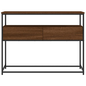 vidaXL Console Table Brown Oak 100x40x75 cm Engineered Wood