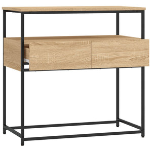 vidaXL Console Table Sonoma Oak 75x40x75 cm Engineered Wood