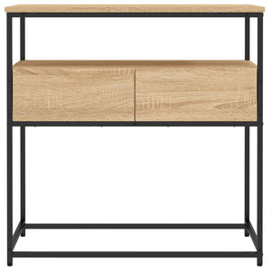 vidaXL Console Table Sonoma Oak 75x40x75 cm Engineered Wood