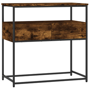 vidaXL Console Table Smoked Oak 75x40x75 cm Engineered Wood