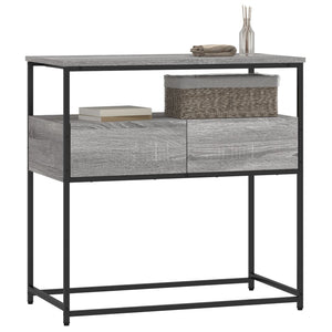 vidaXL Console Table Grey Sonoma 75x40x75 cm Engineered Wood