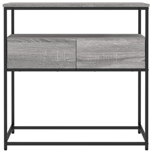 vidaXL Console Table Grey Sonoma 75x40x75 cm Engineered Wood