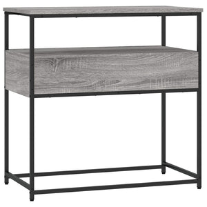 vidaXL Console Table Grey Sonoma 75x40x75 cm Engineered Wood