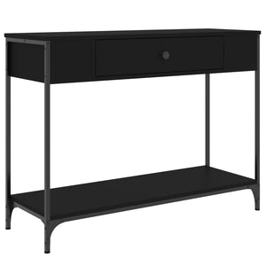 vidaXL Console Table Black 100x34.5x75 cm Engineered Wood