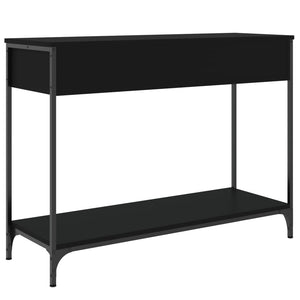 vidaXL Console Table Black 100x34.5x75 cm Engineered Wood