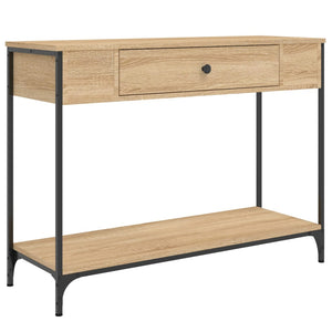 vidaXL Console Table Sonoma Oak 100x34.5x75 cm Engineered Wood