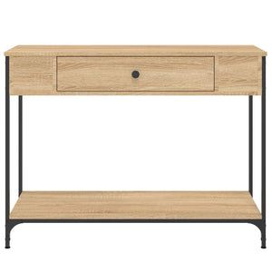 vidaXL Console Table Sonoma Oak 100x34.5x75 cm Engineered Wood