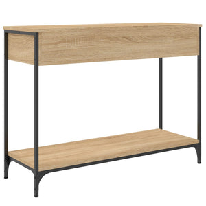 vidaXL Console Table Sonoma Oak 100x34.5x75 cm Engineered Wood