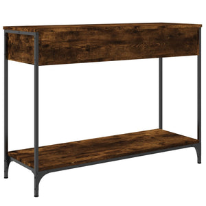 vidaXL Console Table Smoked Oak 100x34.5x75 cm Engineered Wood