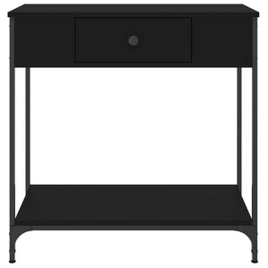 vidaXL Console Table Black 75x34.5x75 cm Engineered Wood