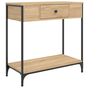 vidaXL Console Table Sonoma Oak 75x34.5x75 cm Engineered Wood