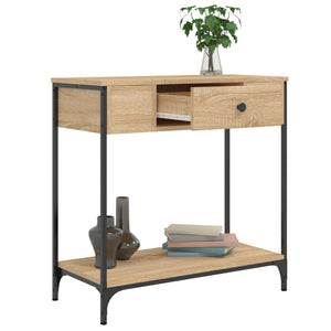 vidaXL Console Table Sonoma Oak 75x34.5x75 cm Engineered Wood