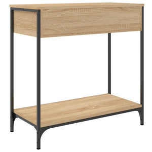 vidaXL Console Table Sonoma Oak 75x34.5x75 cm Engineered Wood