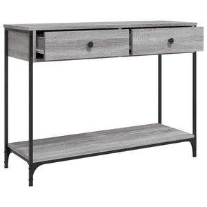 vidaXL Console Table Grey Sonoma 100x34.5x75 cm Engineered Wood