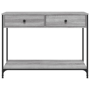 vidaXL Console Table Grey Sonoma 100x34.5x75 cm Engineered Wood