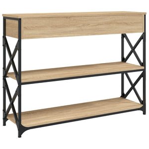 vidaXL Console Table Sonoma Oak 100x28x75 cm Engineered Wood