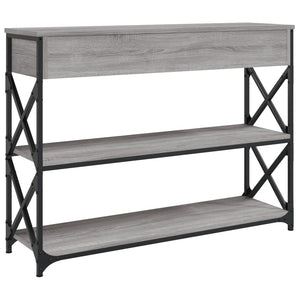 vidaXL Console Table Grey Sonoma 100x28x75 cm Engineered Wood