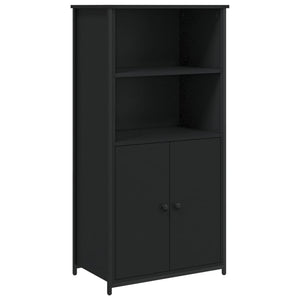 vidaXL Highboard Black 62x36x121.5 cm Engineered Wood