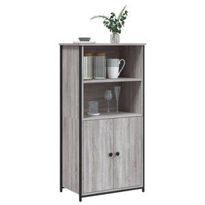 vidaXL Highboard Grey Sonoma 62x36x121.5 cm Engineered Wood