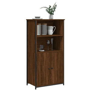 vidaXL Highboard Brown Oak 62x36x121.5 cm Engineered Wood