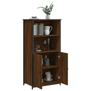 vidaXL Highboard Brown Oak 62x36x121.5 cm Engineered Wood