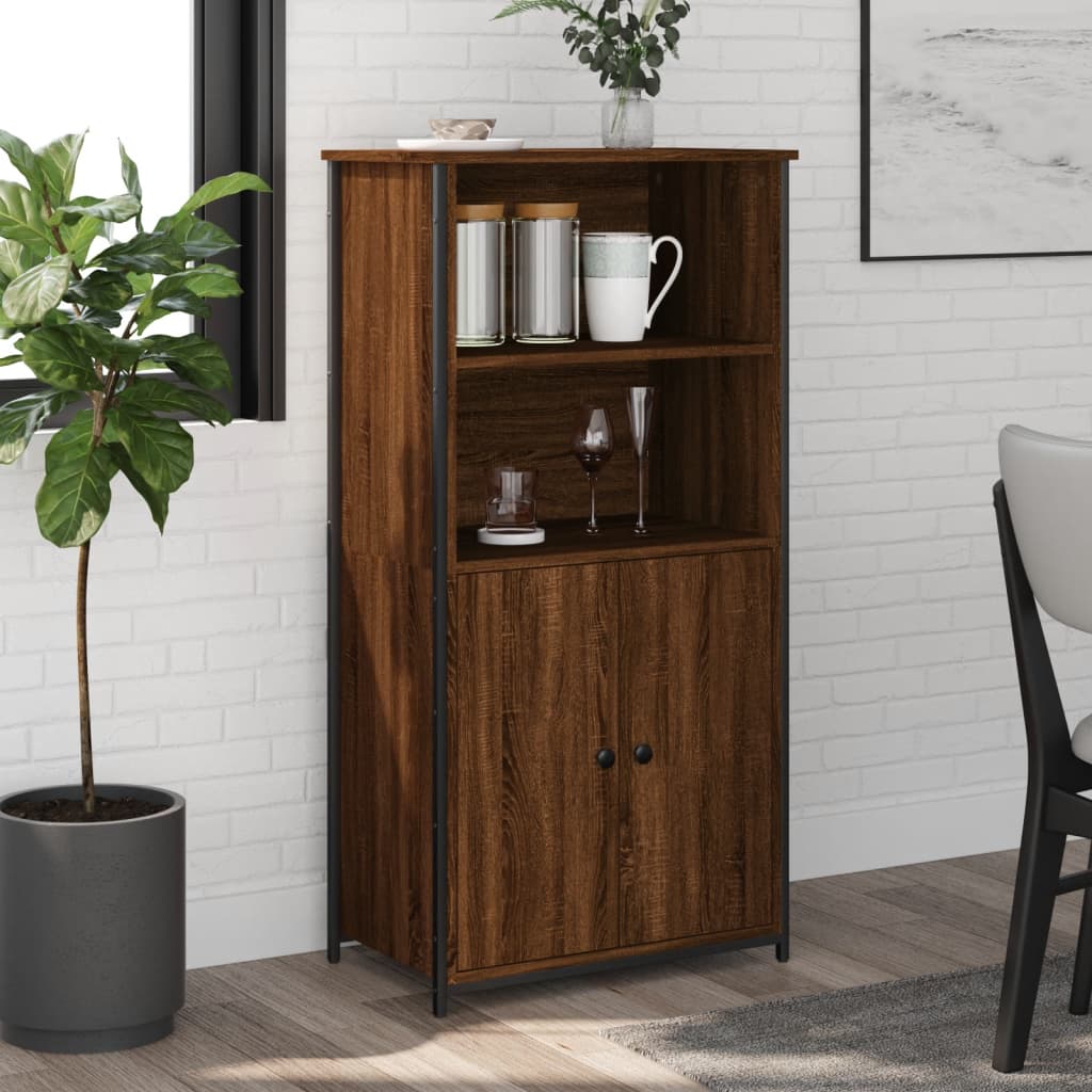 vidaXL Highboard Brown Oak 62x36x121.5 cm Engineered Wood